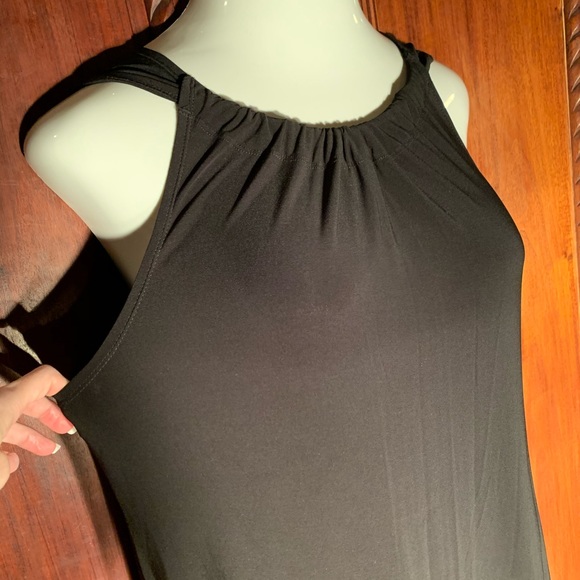 NWOT Madison Leigh Black Polkadot Shift Dress 14 - Picture 12 of 16